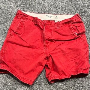 Red Abercrombie & Fitch Men's Shorts